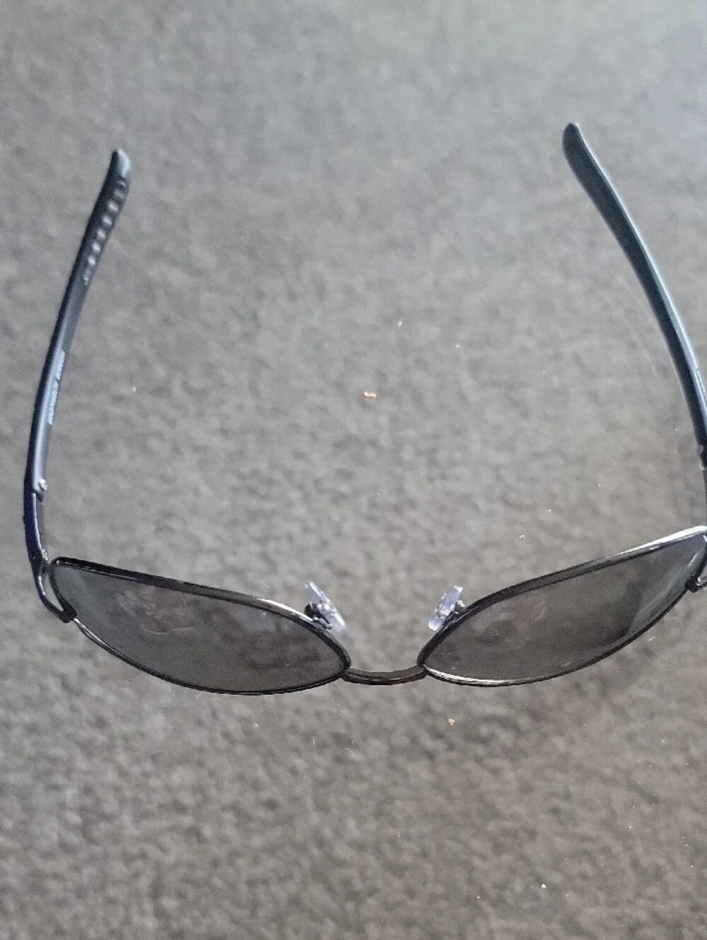 Slim Metal Frame Sunglasses - Smoke Lenses